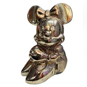Reed & Barton Silver-Plated Minnie Mouse Bank – Vintage Disney Collectible